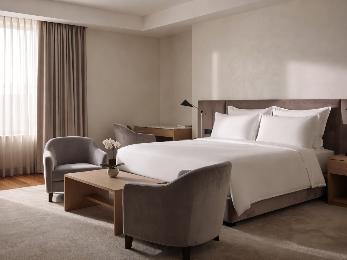 Comfortable hotel suite interior
