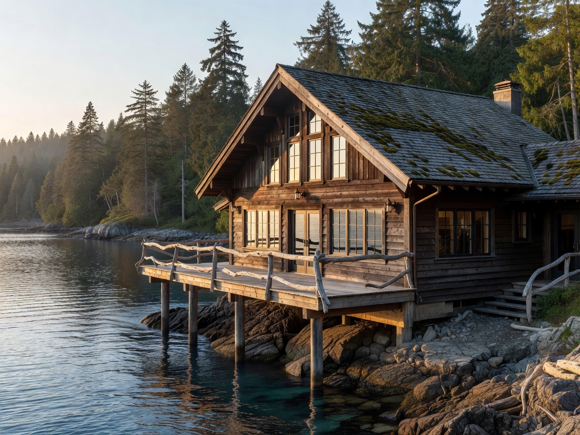 Hotel exterior near water setting in BC